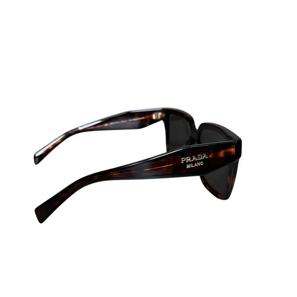Authentic Prada Animal Print Square Sunglasses Luxury Designer Vacation BohoGift